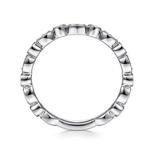 Load image into Gallery viewer, Gabriel 14K White Gold Diamond Marquise &amp; Round Alternating  Ring
