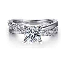 Load image into Gallery viewer, Gabriel &quot;Morgan&quot; 14K White Gold and Diamond Engagement Ring
