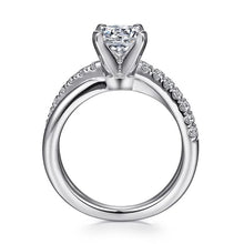 Load image into Gallery viewer, Gabriel &quot;Morgan&quot; 14K White Gold and Diamond Engagement Ring
