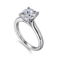 Load image into Gallery viewer, Gabriel &quot;Lauren&quot; 14K White Gold Solitaire Engagement Ring
