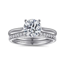 Load image into Gallery viewer, Gabriel &quot;Lauren&quot; 14K White Gold Solitaire Engagement Ring
