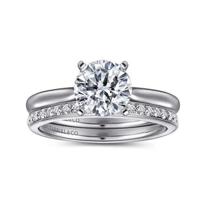 Gabriel "Lauren" 14K White Gold Solitaire Engagement Ring