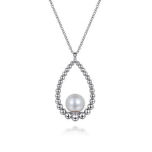 Load image into Gallery viewer, Gabriel Silver Bujukan Pearl Pendant Necklace
