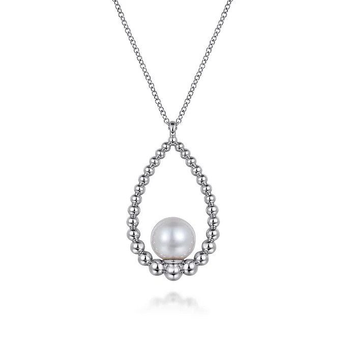 Gabriel Silver Bujukan Pearl Pendant Necklace