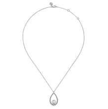 Load image into Gallery viewer, Gabriel Silver Bujukan Pearl Pendant Necklace
