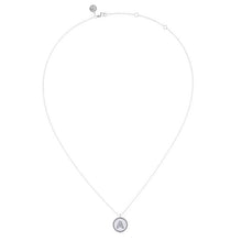 Load image into Gallery viewer, Gabriel Silver Bujukan Diamond Initial Necklace
