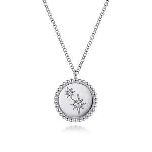 Gabriel Silver Bujukan Diamond Star Pendant Necklace