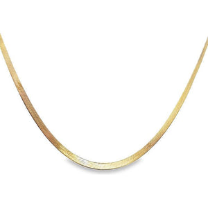 Estate 14K Yellow Gold 16" Herringbone Chain