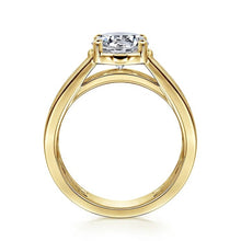 Load image into Gallery viewer, Gabriel &quot; Dennise&quot; 14K Yellow Gold Prong Bezel Diamond Engagement Ring
