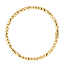 Load image into Gallery viewer, Lagos 18K Caviar Gold 4mm Ball Stretch Bracelet
