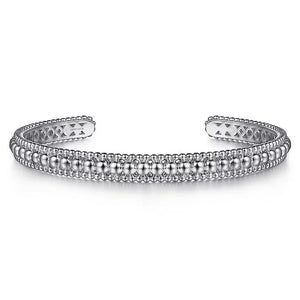 Gabriel Sterling Silver Bujukan Beaded Cuff Bracelet