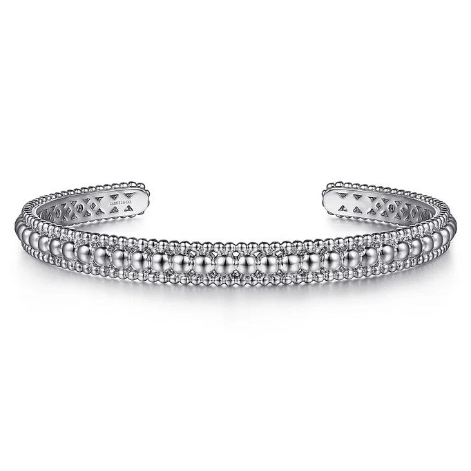 Gabriel Sterling Silver Bujukan Beaded Cuff Bracelet