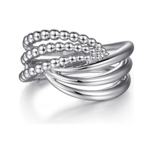 Load image into Gallery viewer, Gabriel Sterling Silver Bujukan Lady&#39;s Twisted Ring
