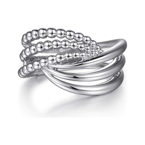 Gabriel Sterling Silver Bujukan Lady's Twisted Ring