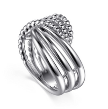 Load image into Gallery viewer, Gabriel Sterling Silver Bujukan Lady&#39;s Twisted Ring
