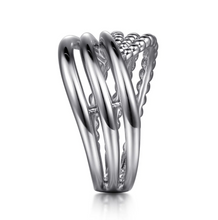 Load image into Gallery viewer, Gabriel Sterling Silver Bujukan Lady&#39;s Twisted Ring
