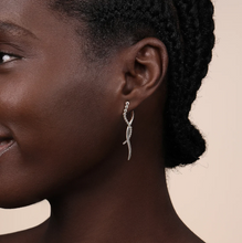 Load image into Gallery viewer, Gabriel Sterling Silver Bujukan Drop Earrings
