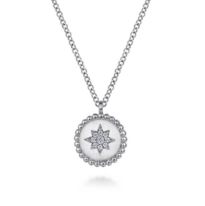 Gabriel Silver Bujukan Diamond Star Pendant Necklace