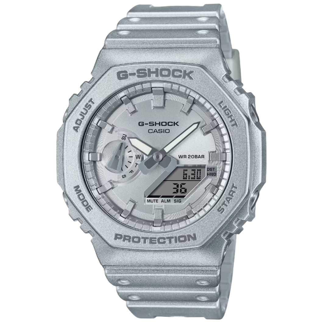 G-Shock Forgotten Future Silver Retro Futuristic