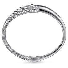 Load image into Gallery viewer, Gabriel Sterling Silver Pave Bujukan Bypass Bangle
