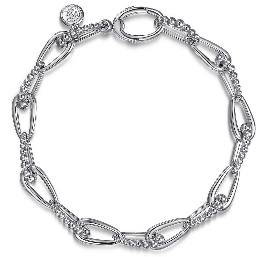 Gabriel Sterling Silver Bujukan Link Chain Bracelet