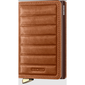 Secrid Slimwallet Emboss Lines Cognac