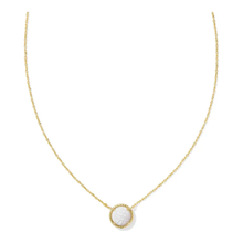 Load image into Gallery viewer, Kendra Scott Volleyball Necklace in White MOP
