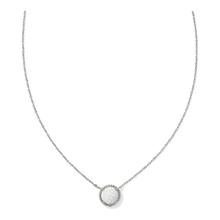 Load image into Gallery viewer, Kendra Scott Volleyball Necklace in White MOP
