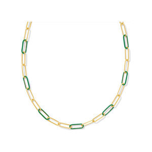 Kendra Scott Ainsley Convertible Chain Enamel Necklace