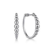 Load image into Gallery viewer, Gabriel Sterling Silver Bujukan 25mm Classic Hoop Earrings
