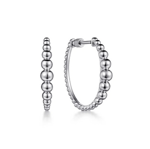 Gabriel Sterling Silver Bujukan 25mm Classic Hoop Earrings