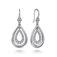 Load image into Gallery viewer, Gabriel Sterling Silver Bujukan Teardrop Fish Wire Earrings
