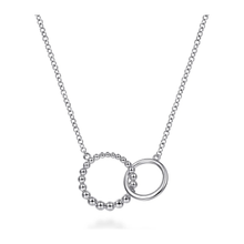 Load image into Gallery viewer, Gabriel Sterling Silver Bujukan Double Circle Necklace
