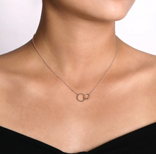 Load image into Gallery viewer, Gabriel Sterling Silver Bujukan Double Circle Necklace
