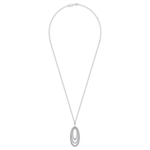 Gabriel  Silver Bujukan and Rope Circle Pendant Necklace