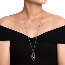 Load image into Gallery viewer, Gabriel  Silver Bujukan and Rope Circle Pendant Necklace
