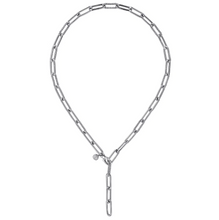 Load image into Gallery viewer, Gabriel Sterling Silver Y Chain Necklace
