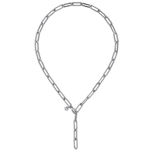 Gabriel Sterling Silver Y Chain Necklace