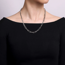 Load image into Gallery viewer, Gabriel Sterling Silver Y Chain Necklace
