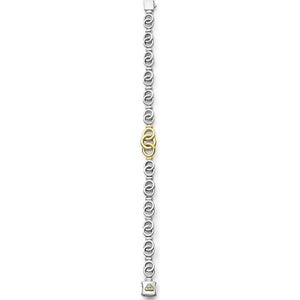 Lagos 18k Gold & Sterling Silver Interlocking Tennis Bracelet