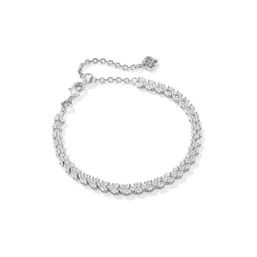 Kendra Scott Emery Tennis Bracelet in White Crystal