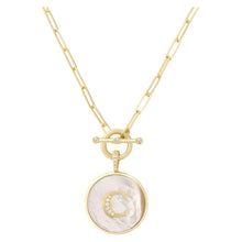 Load image into Gallery viewer, Love Letters Initial Medallion Toggle Necklace
