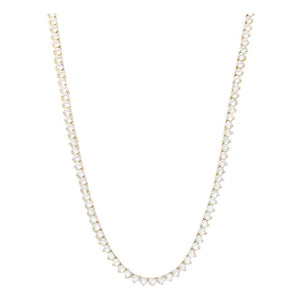 Not Your Basic Tennis Necklace in White Diamondettes