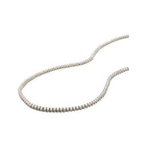 Not Your Basic Tennis Necklace in White Diamondettes