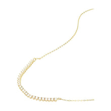 Load image into Gallery viewer, Not Your Basic Chain Necklace in White Diamondettes
