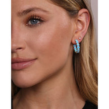 Load image into Gallery viewer, Oh She Fancy 1&quot; Hoops in Blue Opal
