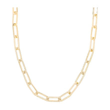 Load image into Gallery viewer, Carrie Pavé  Chain Necklace in White Diamondettes
