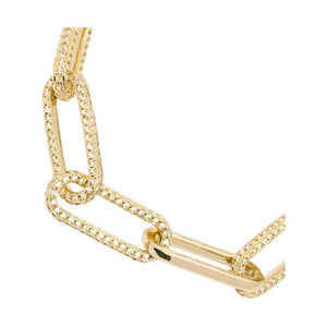 Carrie Pavé  Chain Necklace in White Diamondettes