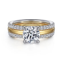 Load image into Gallery viewer, Gabriel &quot;Reba&quot; 14K Two-Tone Polished &amp; Diamond Engagement Ring
