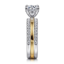 Load image into Gallery viewer, Gabriel &quot;Reba&quot; 14K Two-Tone Polished &amp; Diamond Engagement Ring
